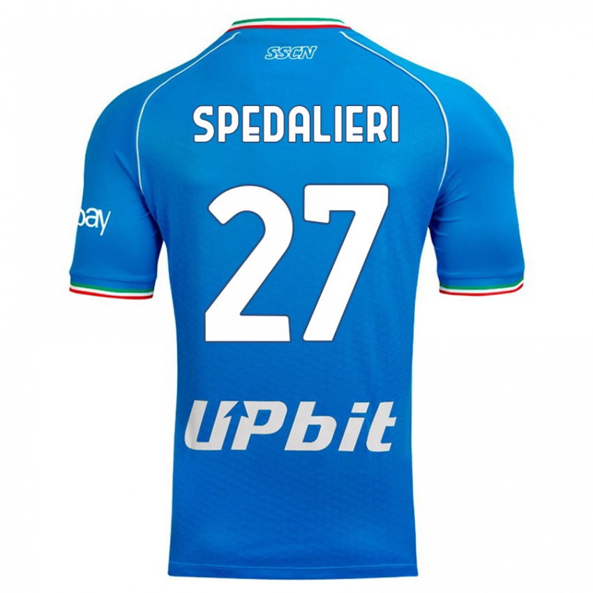 Hombre Camiseta Johnatan Andrea Spedalieri #27 Cielo Azul 1ª Equipación 2023/24 La Camisa