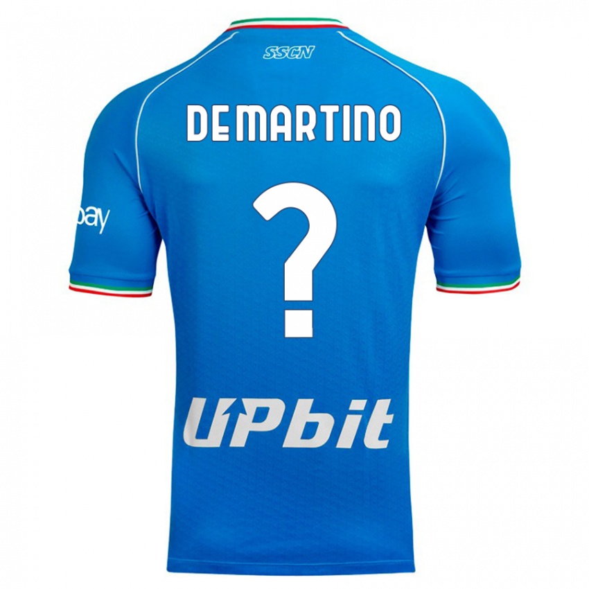 Hombre Camiseta Enrico Pio De Martino #0 Cielo Azul 1ª Equipación 2023/24 La Camisa