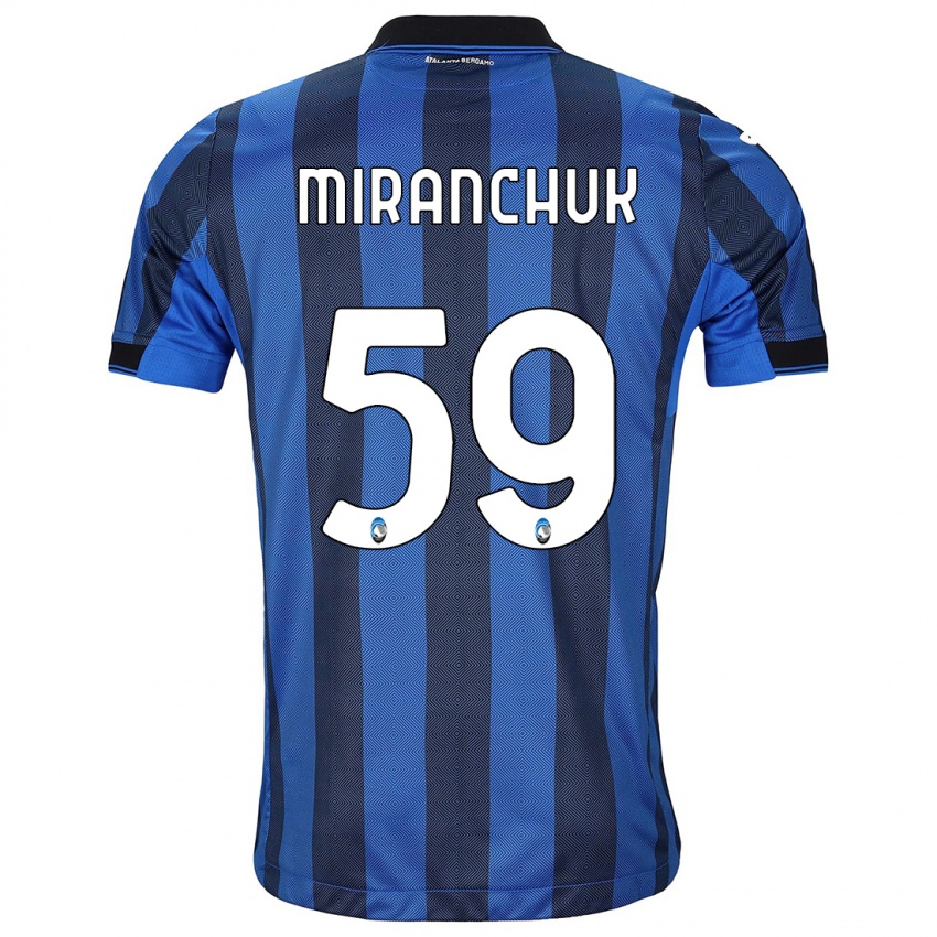 Hombre Camiseta Aleksey Miranchuk #59 Azul Negro 1ª Equipación 2023/24 La Camisa
