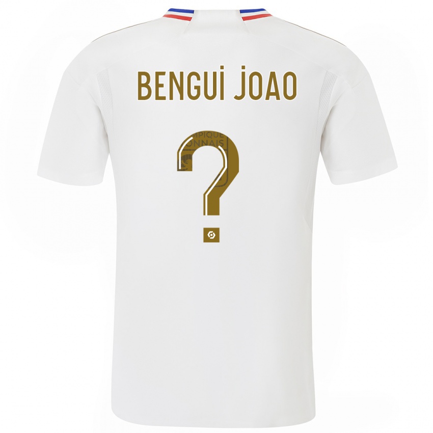 Hombre Camiseta Justin Bengui Joao #0 Blanco 1ª Equipación 2023/24 La Camisa