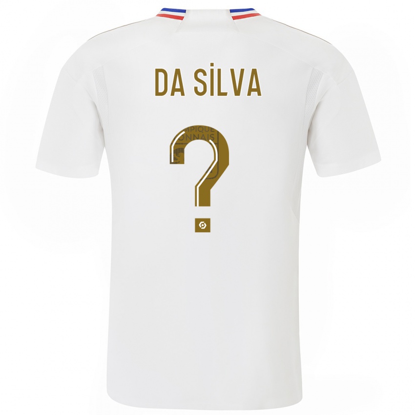 Hombre Camiseta Florent Da Silva #0 Blanco 1ª Equipación 2023/24 La Camisa