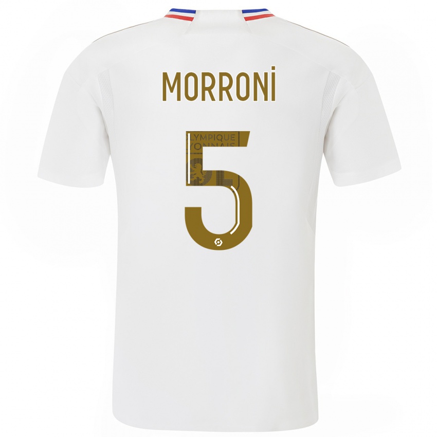 Hombre Camiseta Perle Morroni #5 Blanco 1ª Equipación 2023/24 La Camisa