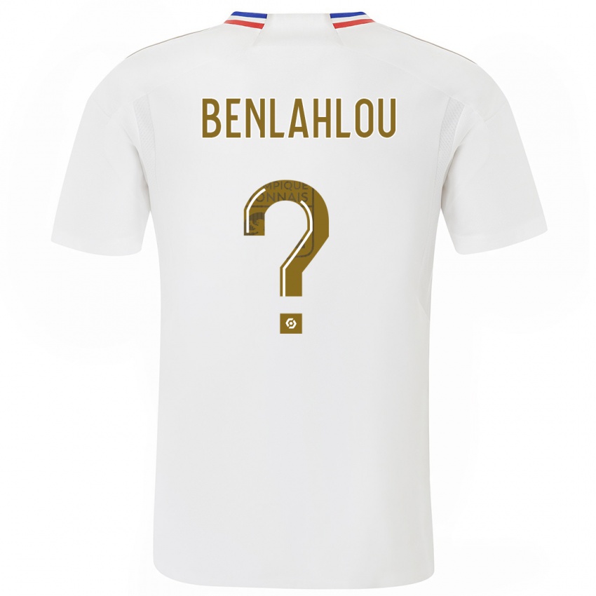 Hombre Camiseta Daryll Benlahlou #0 Blanco 1ª Equipación 2023/24 La Camisa