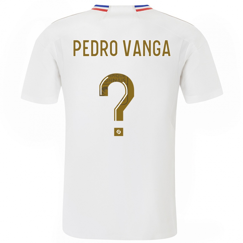Hombre Camiseta Emerson Pedro Vanga #0 Blanco 1ª Equipación 2023/24 La Camisa