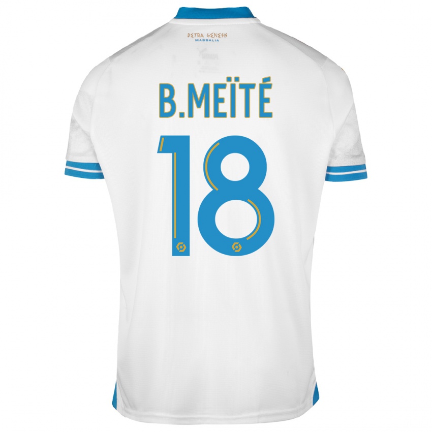 Hombre Camiseta Bamo Meïté #18 Blanco 1ª Equipación 2023/24 La Camisa