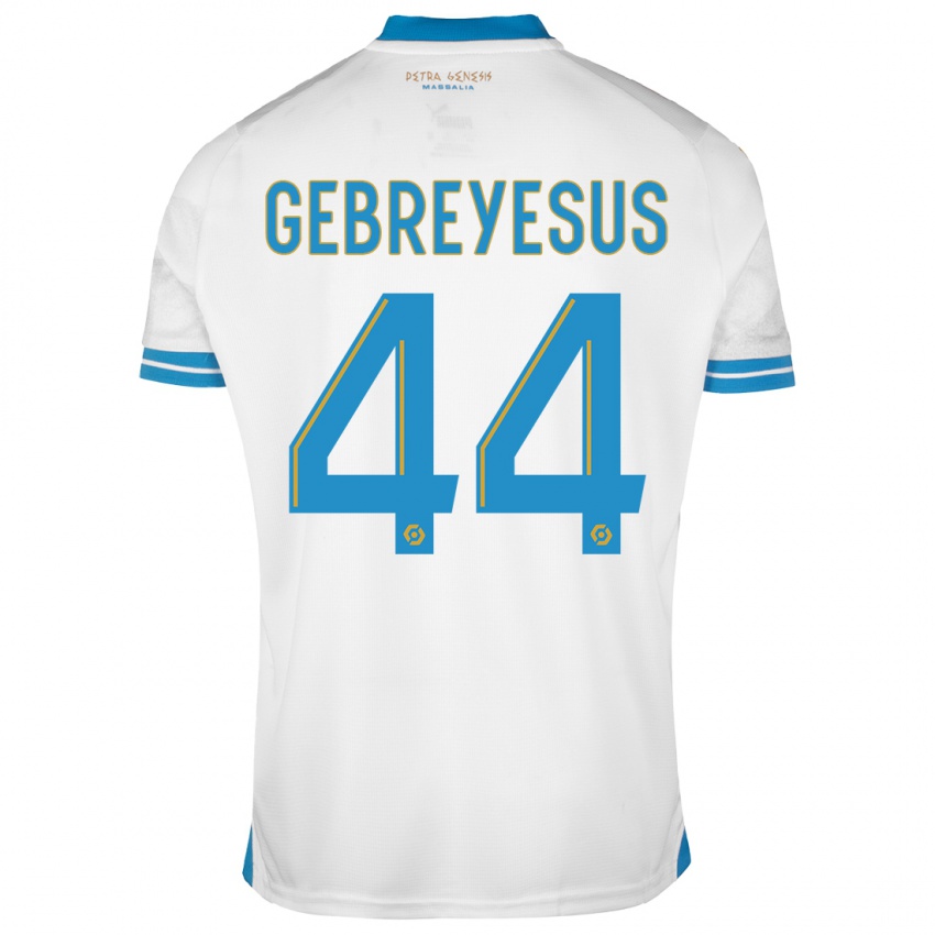 Hombre Camiseta Esey Gebreyesus #44 Blanco 1ª Equipación 2023/24 La Camisa