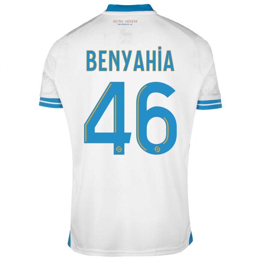 Hombre Camiseta Aylan Benyahia-Tani #46 Blanco 1ª Equipación 2023/24 La Camisa