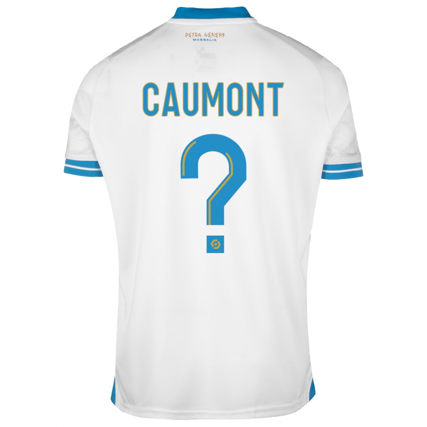 Hombre Camiseta Enzo Caumont #0 Blanco 1ª Equipación 2023/24 La Camisa