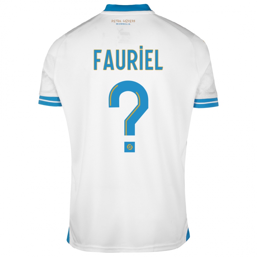 Hombre Camiseta Lois Fauriel #0 Blanco 1ª Equipación 2023/24 La Camisa