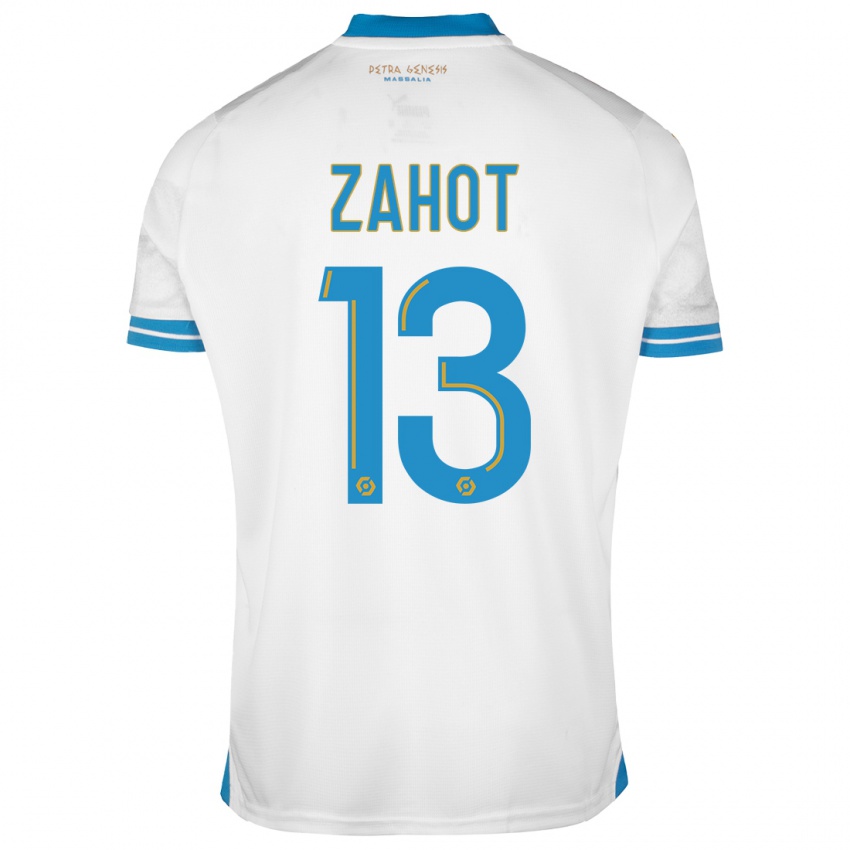 Hombre Camiseta Sarah Zahot #13 Blanco 1ª Equipación 2023/24 La Camisa