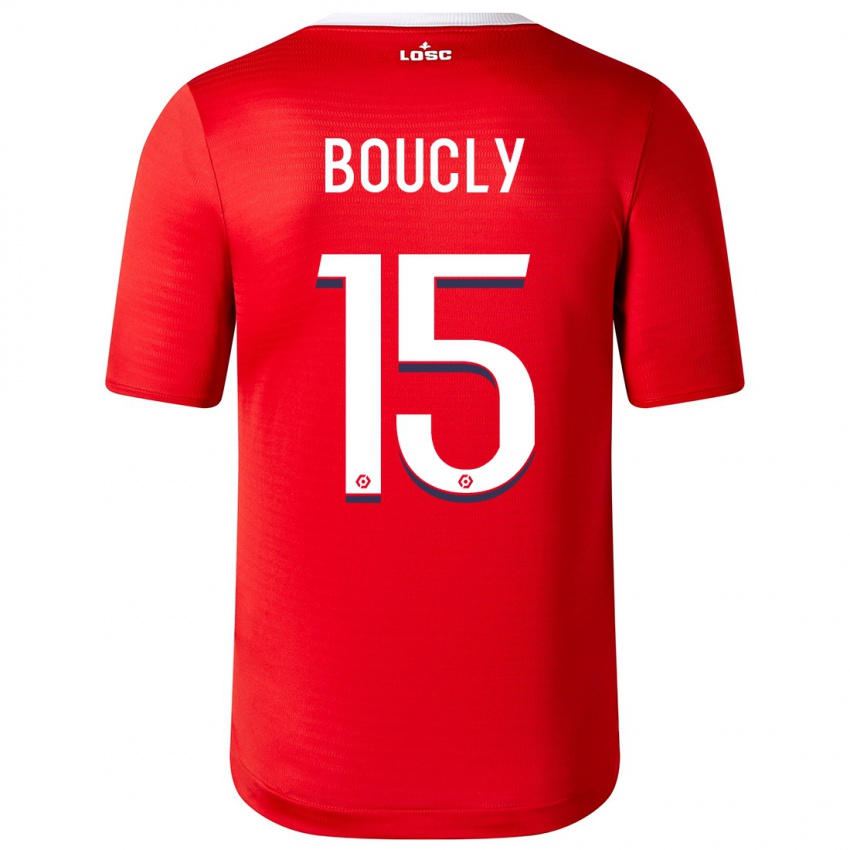 Hombre Camiseta Maite Boucly #15 Rojo 1ª Equipación 2023/24 La Camisa