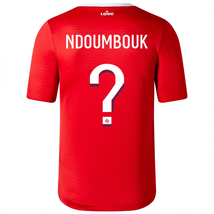 Hombre Camiseta Marlyse Ngo Ndoumbouk #0 Rojo 1ª Equipación 2023/24 La Camisa