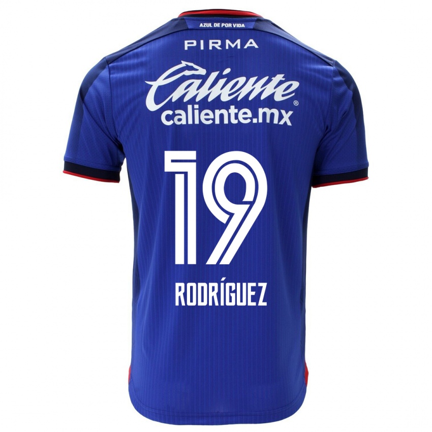 Hombre Camiseta Carlos Rodriguez #19 Azul 1ª Equipación 2023/24 La Camisa