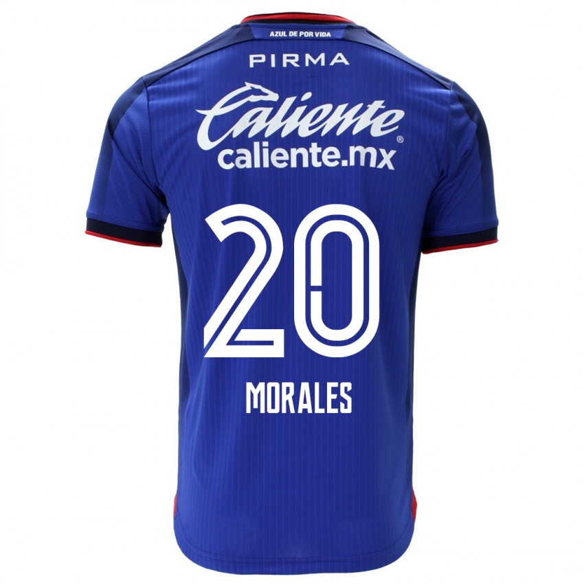 Hombre Camiseta Ivan Morales #20 Azul 1ª Equipación 2023/24 La Camisa