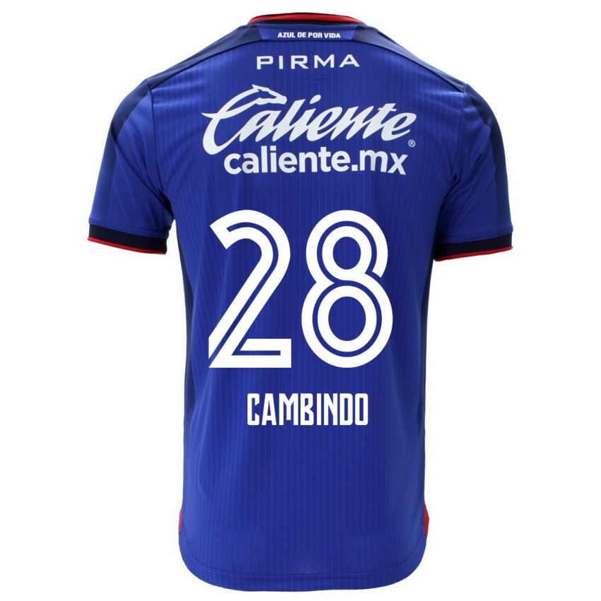 Hombre Camiseta Diber Cambindo #28 Azul 1ª Equipación 2023/24 La Camisa