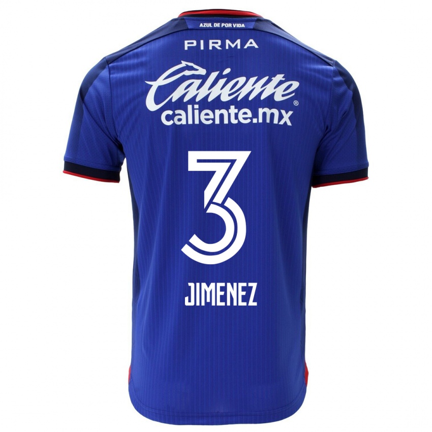 Hombre Camiseta Jaiber Jimenez #3 Azul 1ª Equipación 2023/24 La Camisa