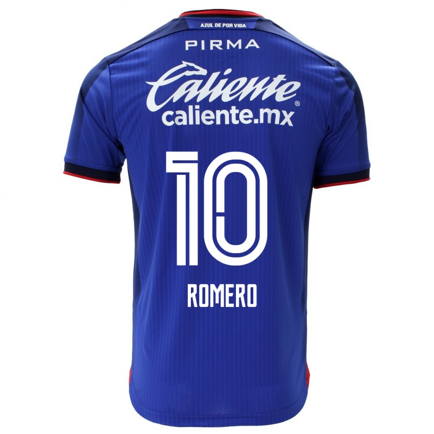 Hombre Camiseta Angel Romero #10 Azul 1ª Equipación 2023/24 La Camisa