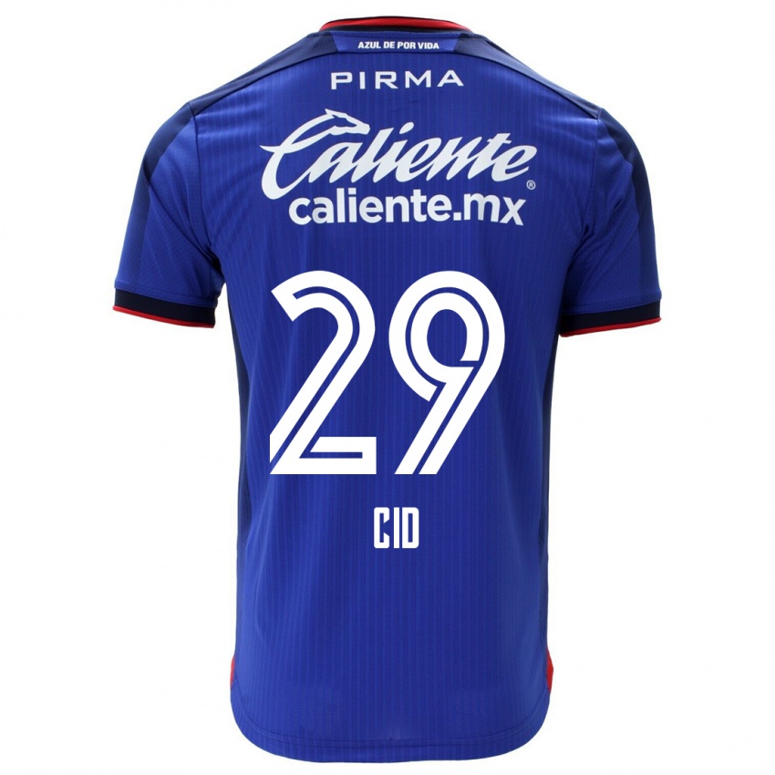 Hombre Camiseta Claudia Cid #29 Azul 1ª Equipación 2023/24 La Camisa
