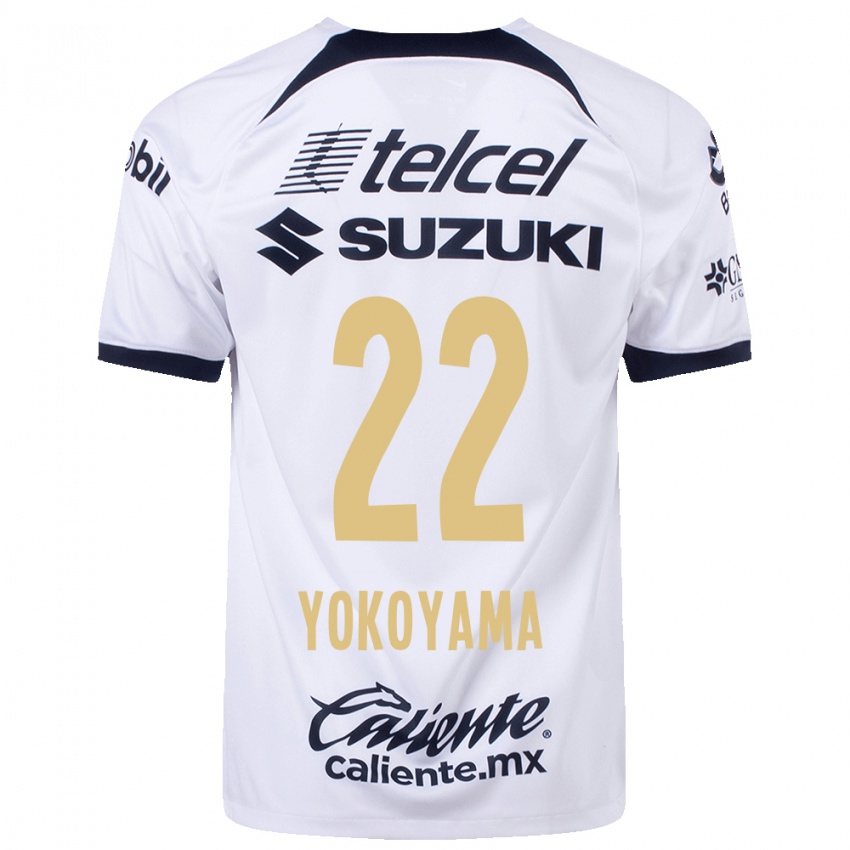 Hombre Camiseta Akemi Yokoyama #22 Blanco 1ª Equipación 2023/24 La Camisa