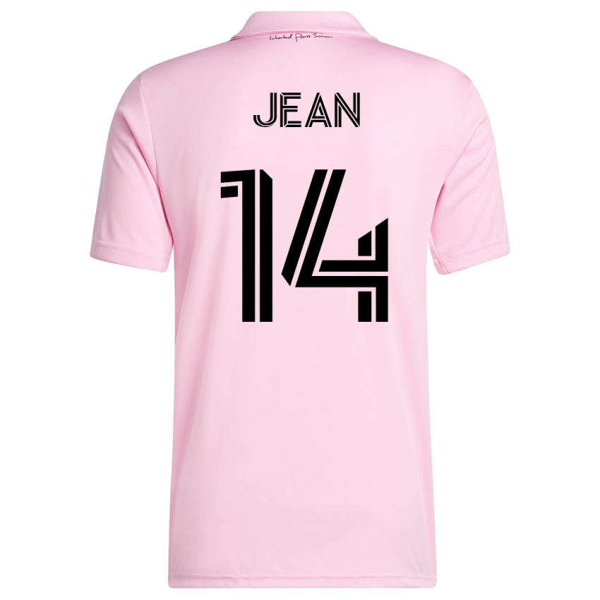 Hombre Camiseta Corentin Jean #14 Rosa 1ª Equipación 2023/24 La Camisa