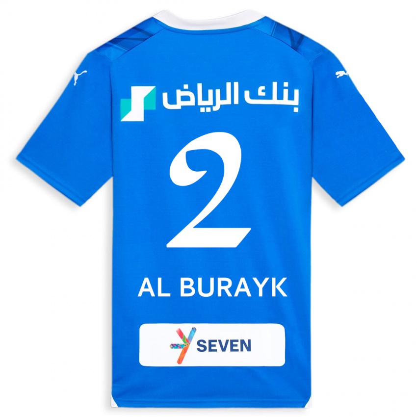 Hombre Camiseta Mohammed Al-Burayk #2 Azul 1ª Equipación 2023/24 La Camisa