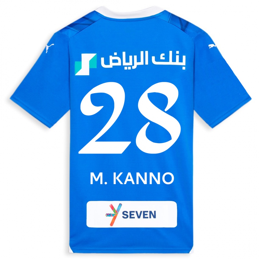Hombre Camiseta Mohamed Kanno #28 Azul 1ª Equipación 2023/24 La Camisa