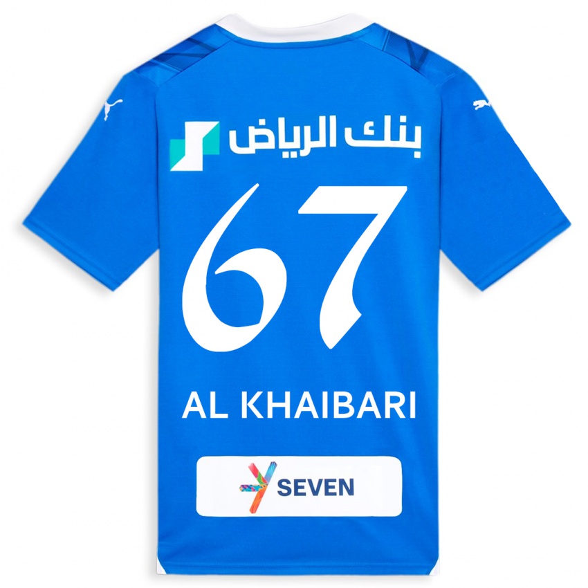 Hombre Camiseta Mohammed Al-Khaibari #67 Azul 1ª Equipación 2023/24 La Camisa