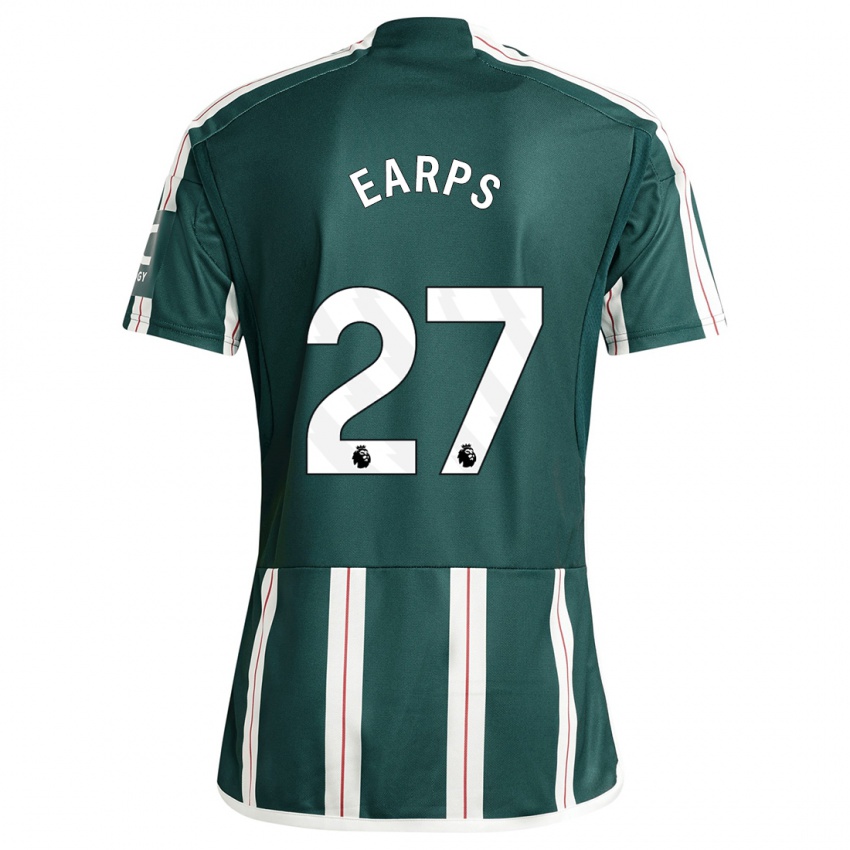 Hombre Camiseta Mary Earps #27 Verde Oscuro 2ª Equipación 2023/24 La Camisa