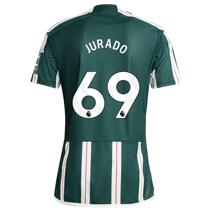 Hombre Camiseta Marc Jurado #69 Verde Oscuro 2ª Equipación 2023/24 La Camisa