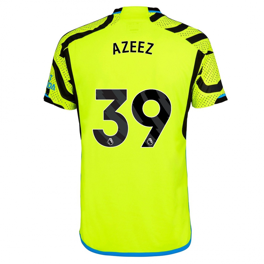 Hombre Camiseta Miguel Azeez #39 Amarillo 2ª Equipación 2023/24 La Camisa