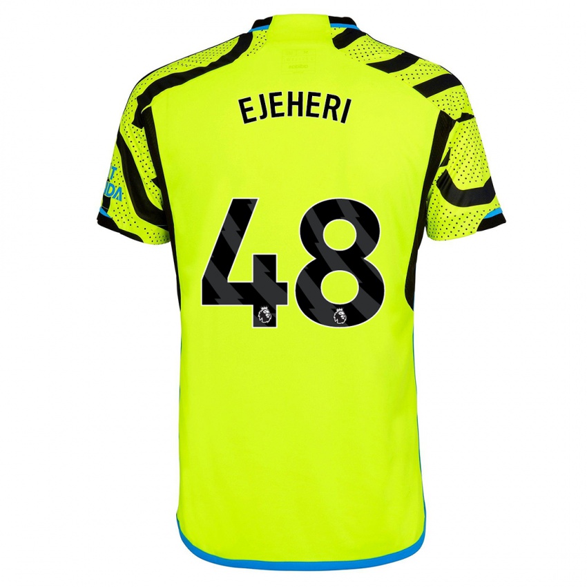 Hombre Camiseta Ovie Ejeheri #48 Amarillo 2ª Equipación 2023/24 La Camisa