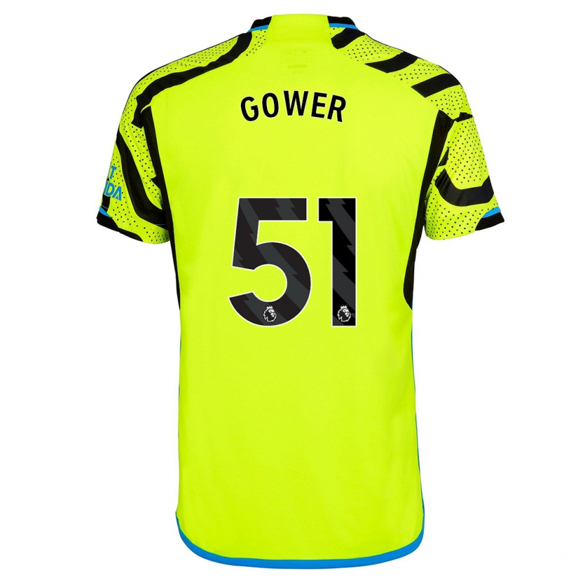 Hombre Camiseta Jimi Gower #51 Amarillo 2ª Equipación 2023/24 La Camisa