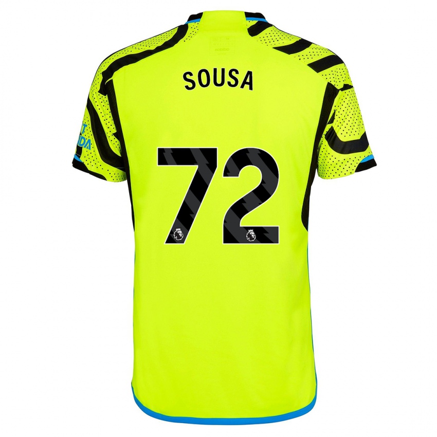 Hombre Camiseta Lino Sousa #72 Amarillo 2ª Equipación 2023/24 La Camisa