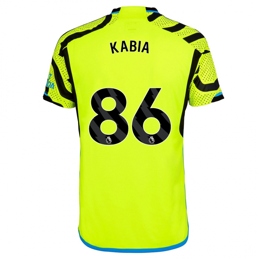 Hombre Camiseta Ismeal Kabia #86 Amarillo 2ª Equipación 2023/24 La Camisa