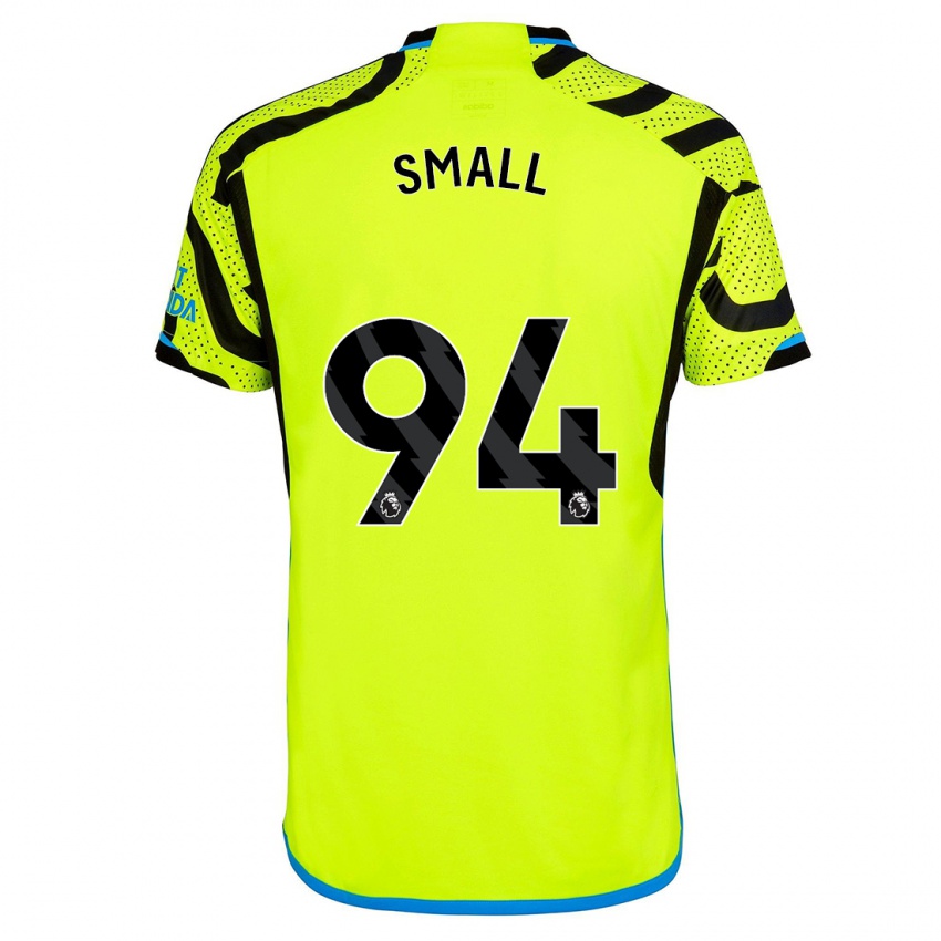 Hombre Camiseta Coby Small #94 Amarillo 2ª Equipación 2023/24 La Camisa