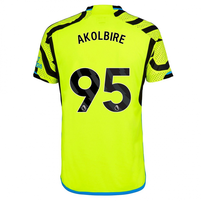 Hombre Camiseta Bless Akolbire #95 Amarillo 2ª Equipación 2023/24 La Camisa