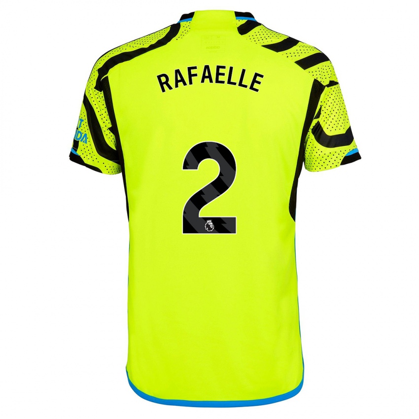 Hombre Camiseta Rafaelle Souza #2 Amarillo 2ª Equipación 2023/24 La Camisa