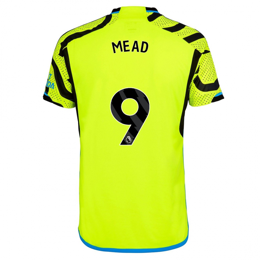 Hombre Camiseta Beth Mead #9 Amarillo 2ª Equipación 2023/24 La Camisa