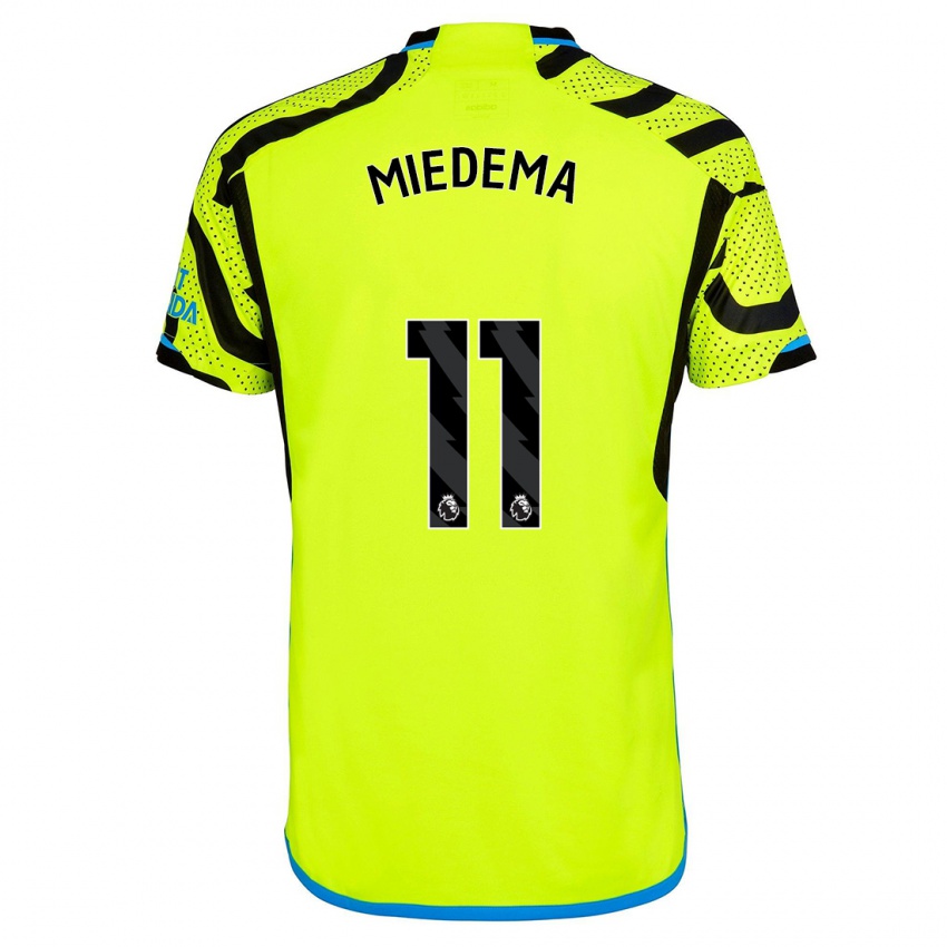 Hombre Camiseta Vivianne Miedema #11 Amarillo 2ª Equipación 2023/24 La Camisa