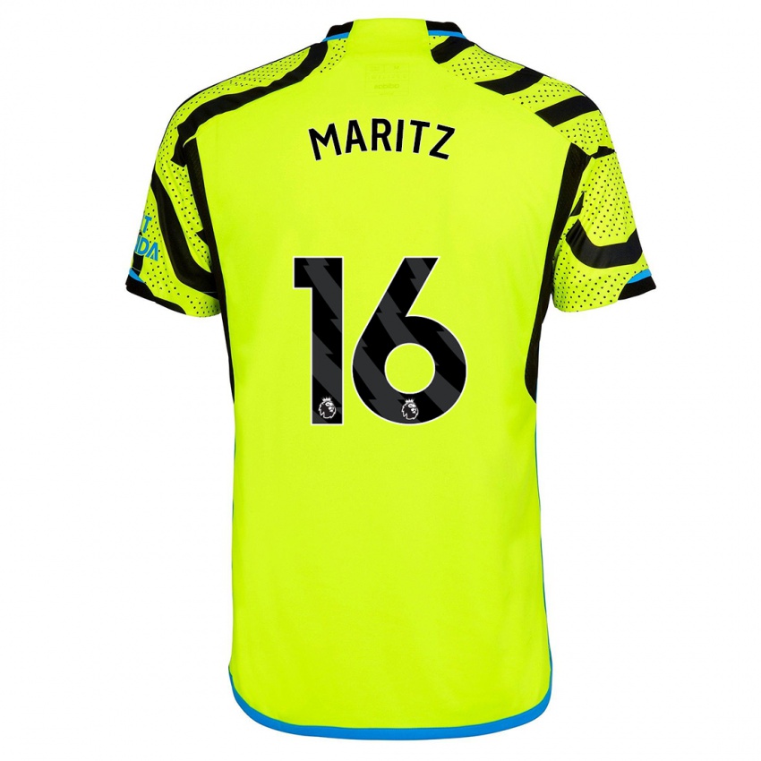 Hombre Camiseta Noelle Maritz #16 Amarillo 2ª Equipación 2023/24 La Camisa