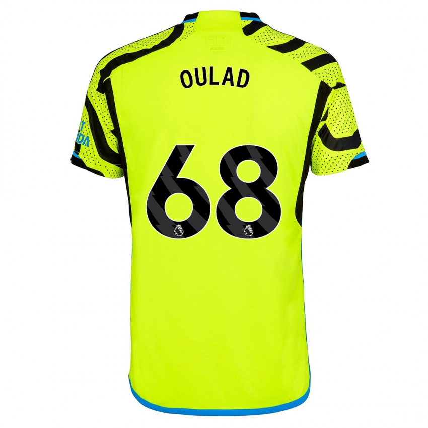 Hombre Camiseta Salah-Eddine Oulad M'hand #68 Amarillo 2ª Equipación 2023/24 La Camisa