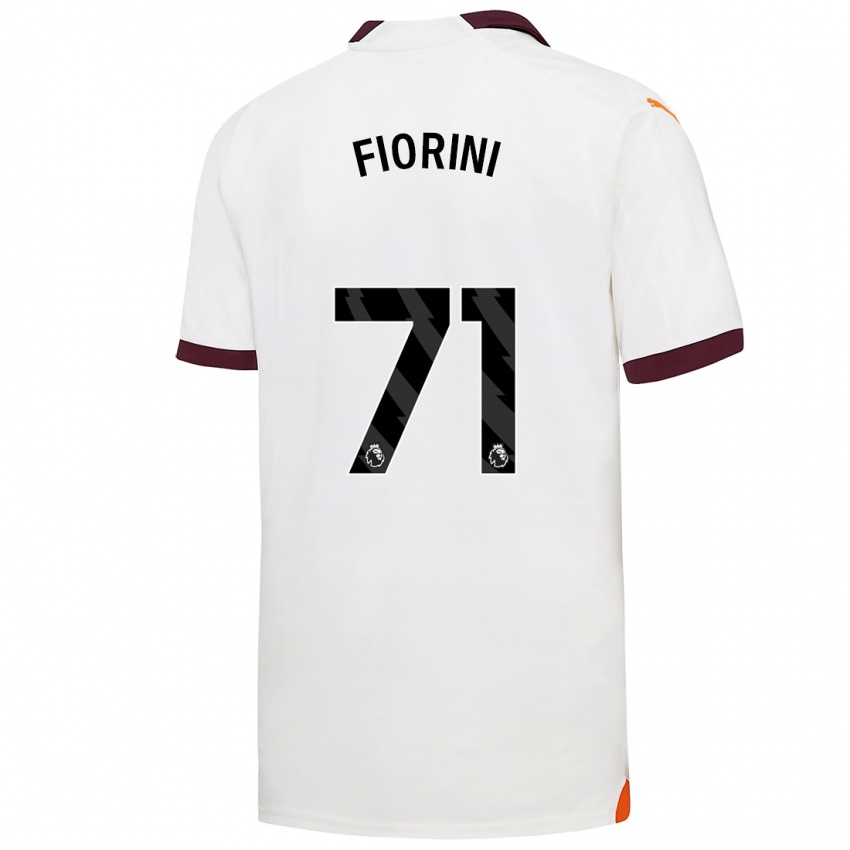 Hombre Camiseta Lewis Fiorini #71 Blanco 2ª Equipación 2023/24 La Camisa