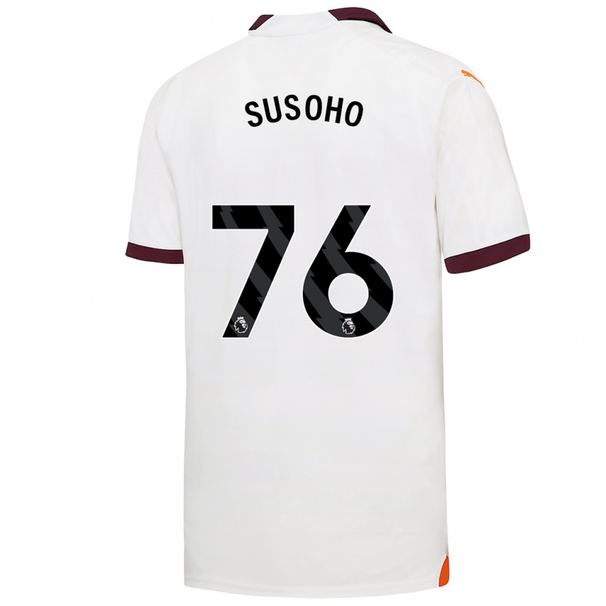Hombre Camiseta Mahamadou Susoho #76 Blanco 2ª Equipación 2023/24 La Camisa