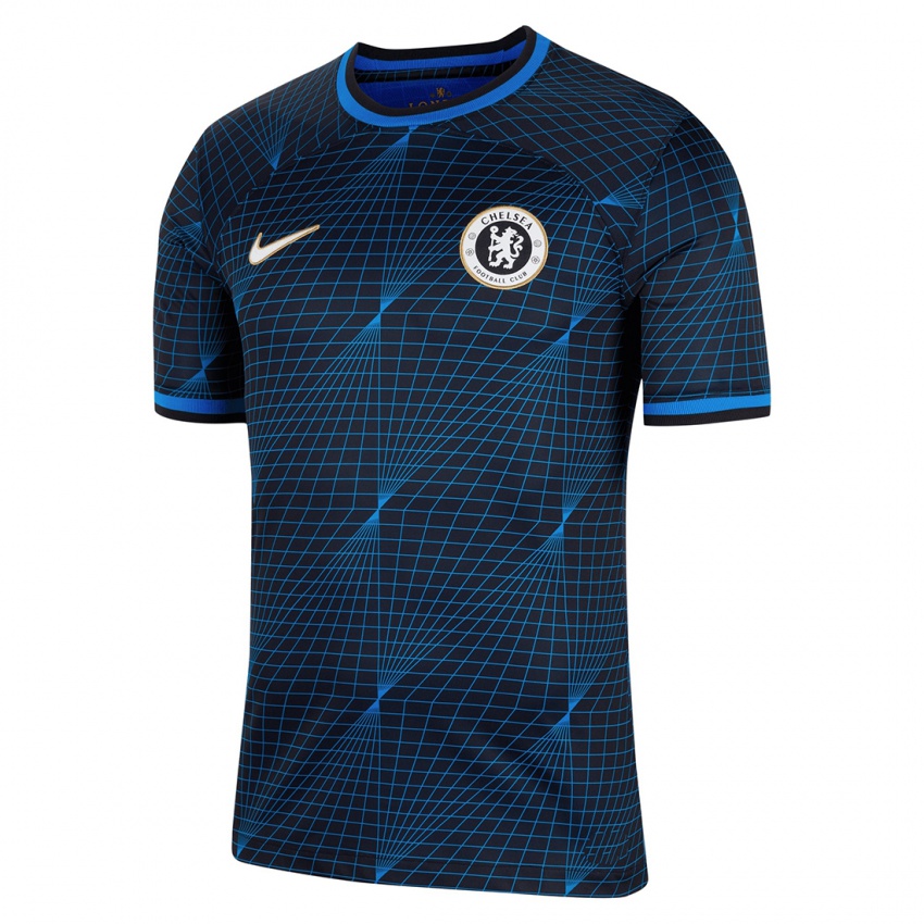 Hombre Camiseta Malang Sarr #0 Azul Oscuro 2ª Equipación 2023/24 La Camisa