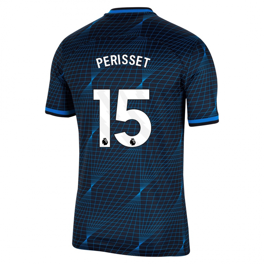 Hombre Camiseta Eve Perisset #15 Azul Oscuro 2ª Equipación 2023/24 La Camisa