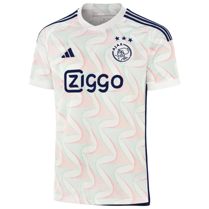 Hombre Camiseta Steven Bergwijn #7 Blanco 2ª Equipación 2023/24 La Camisa