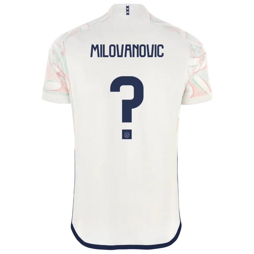 Hombre Camiseta Mateja Milovanovic #0 Blanco 2ª Equipación 2023/24 La Camisa
