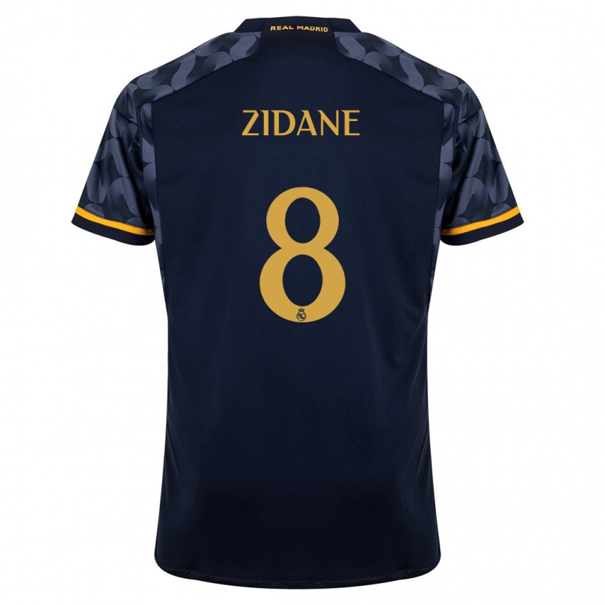 Hombre Camiseta Theo Zidane #8 Azul Oscuro 2ª Equipación 2023/24 La Camisa