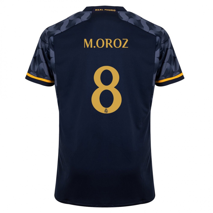 Hombre Camiseta Maite Oroz #8 Azul Oscuro 2ª Equipación 2023/24 La Camisa
