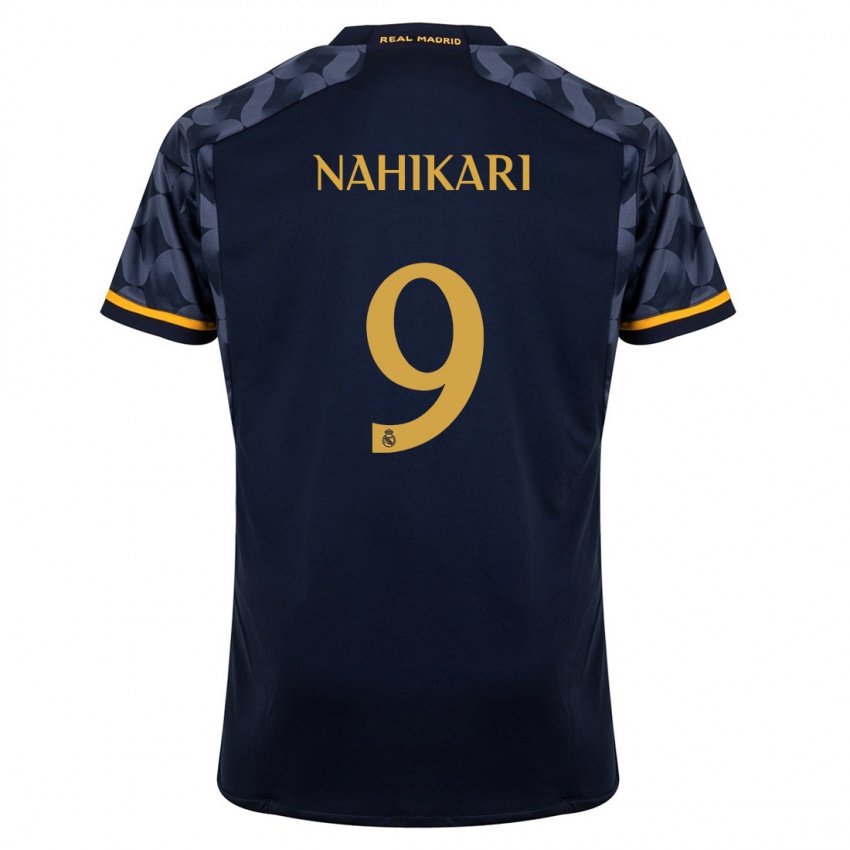 Hombre Camiseta Nahikari Garcia #9 Azul Oscuro 2ª Equipación 2023/24 La Camisa